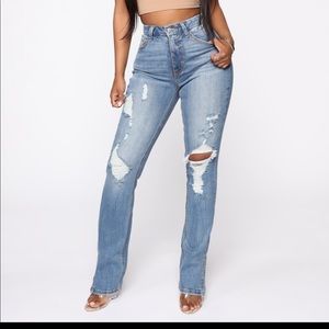 Fashionova split leg demin
